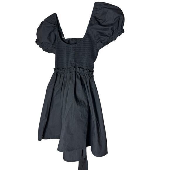 Princess Polly Black Mini Smocked Dress XS - Picture 3 of 6
